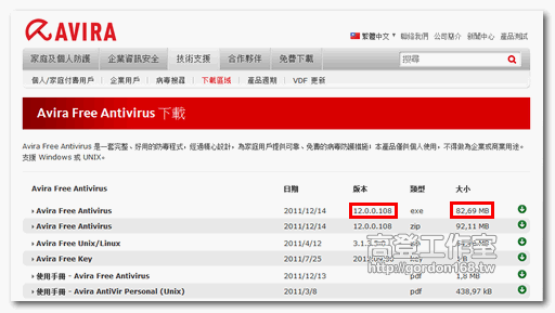小紅傘2012免費防毒軟體中文版 Avira Free Antivirus 2012