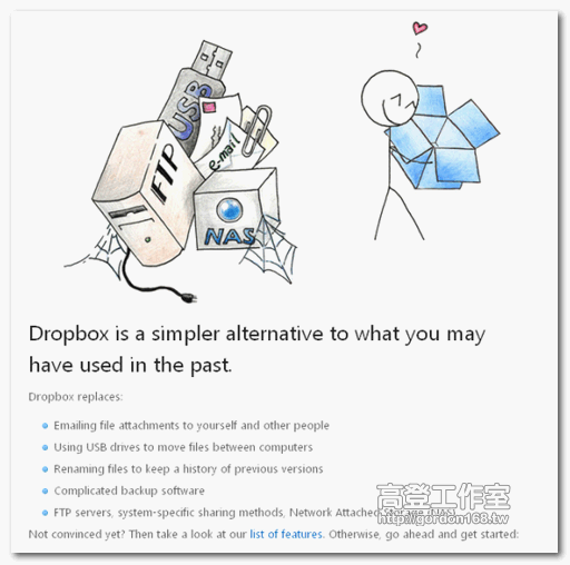 免費的雲端儲存服務 Dropbox