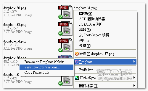 Dropbox如何救回誤刪或是舊版的檔案